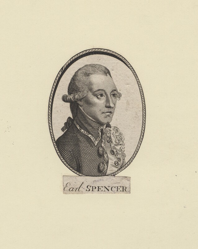 Print of an etching of John Spencer 1st Earl Spencer.