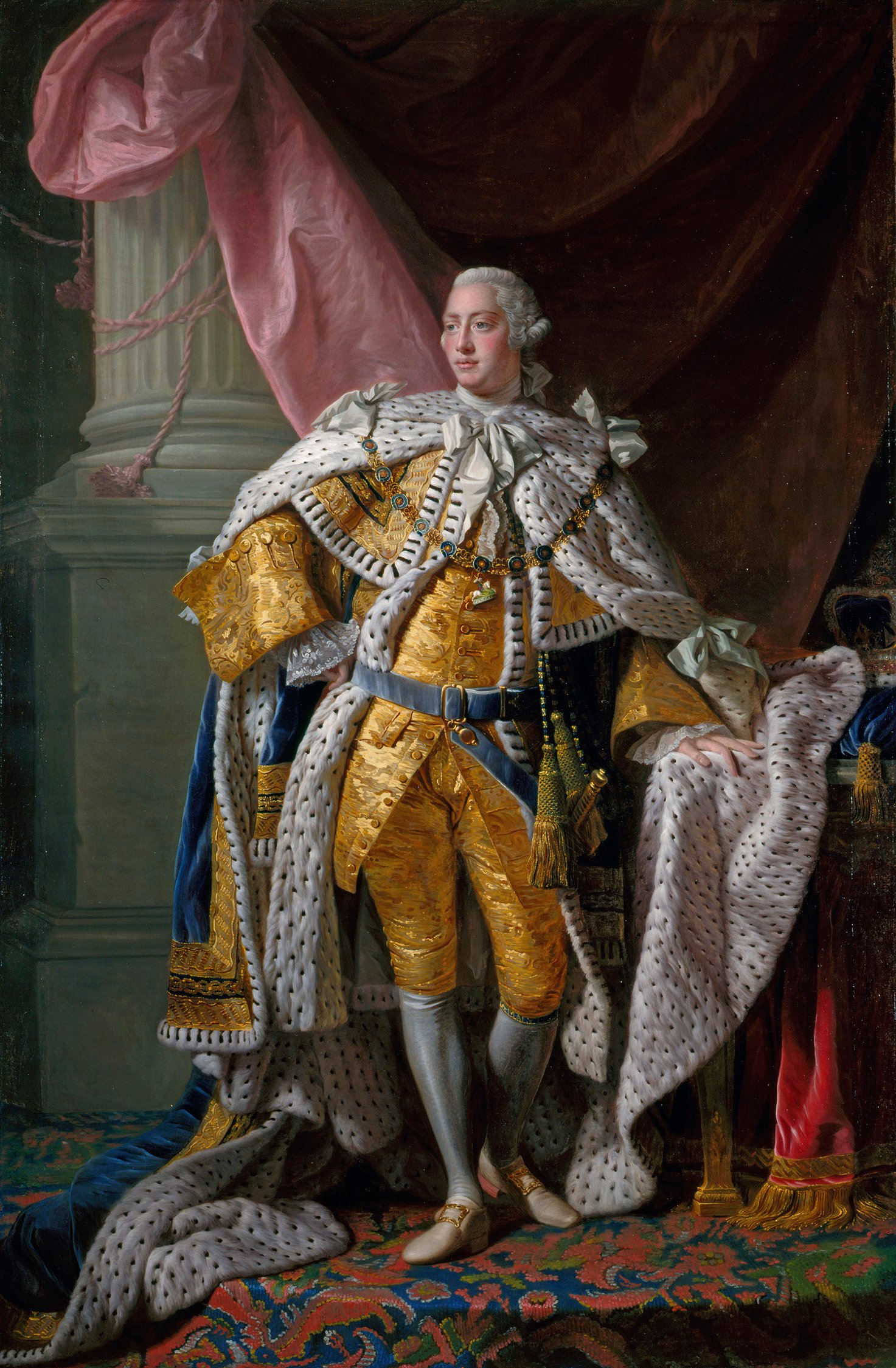 A painting of King George III.