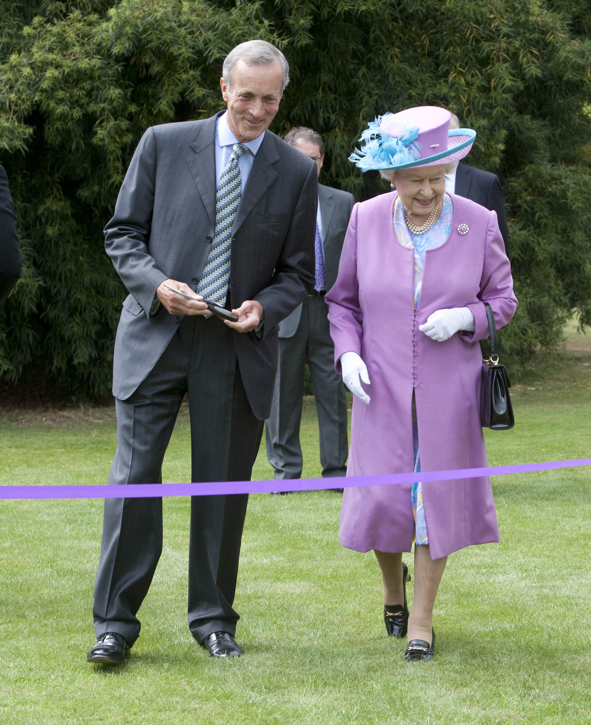 Queen Elizabeth II visiting The Savill Garden.