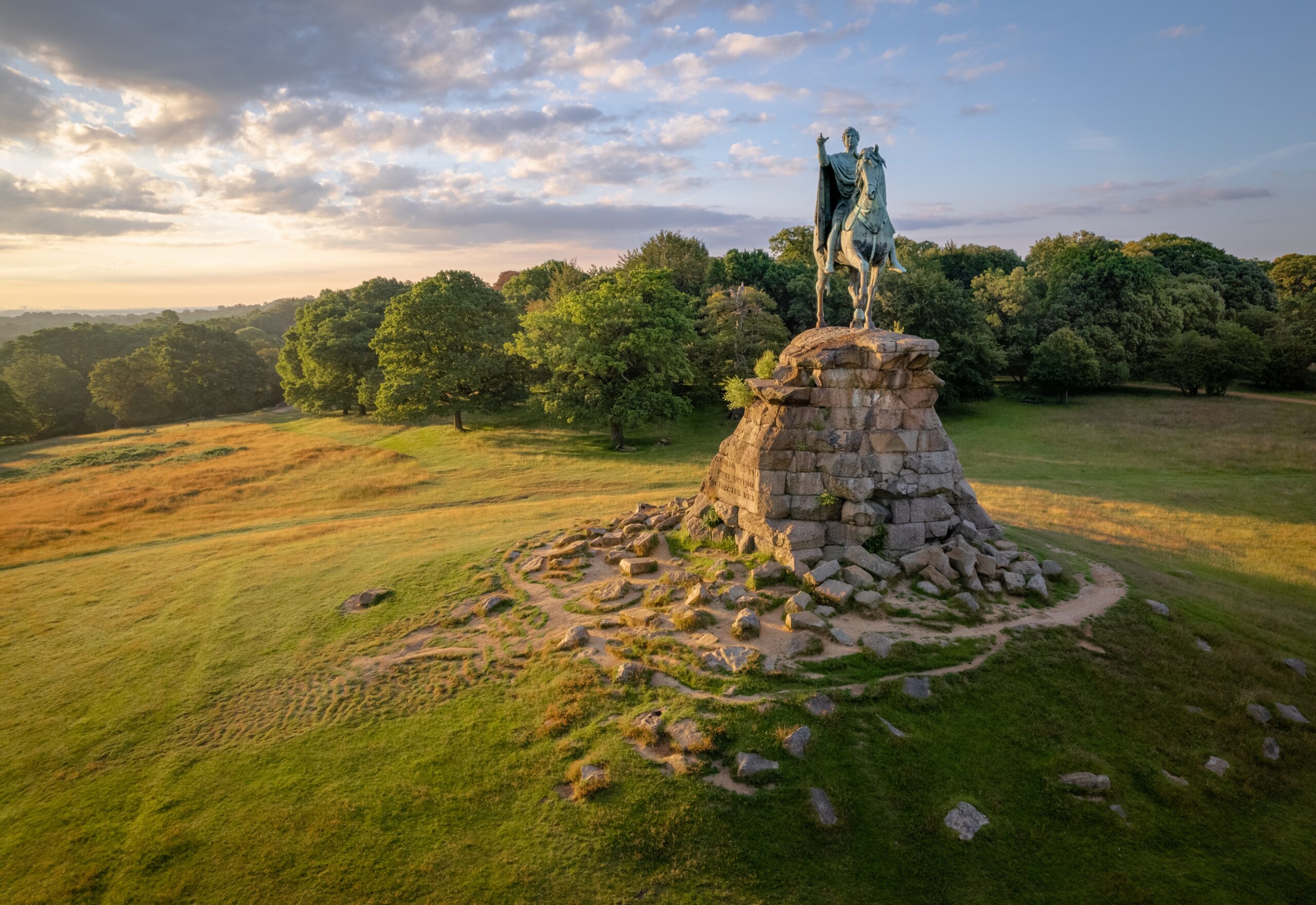 The Copper Horse statue (of George III) looks down on the Long Walk.