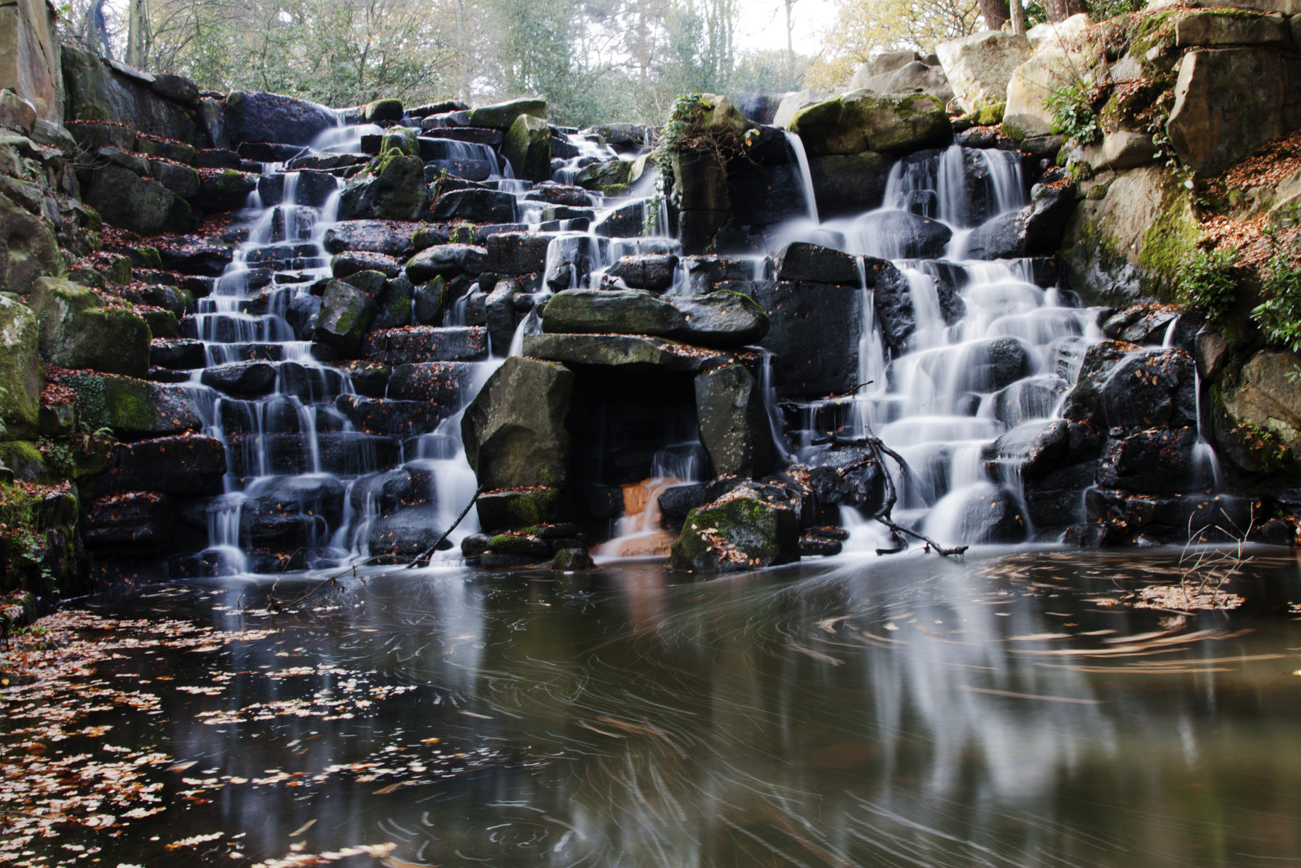 The Cascade, Virginia Water Lake, Windsor Great Park.