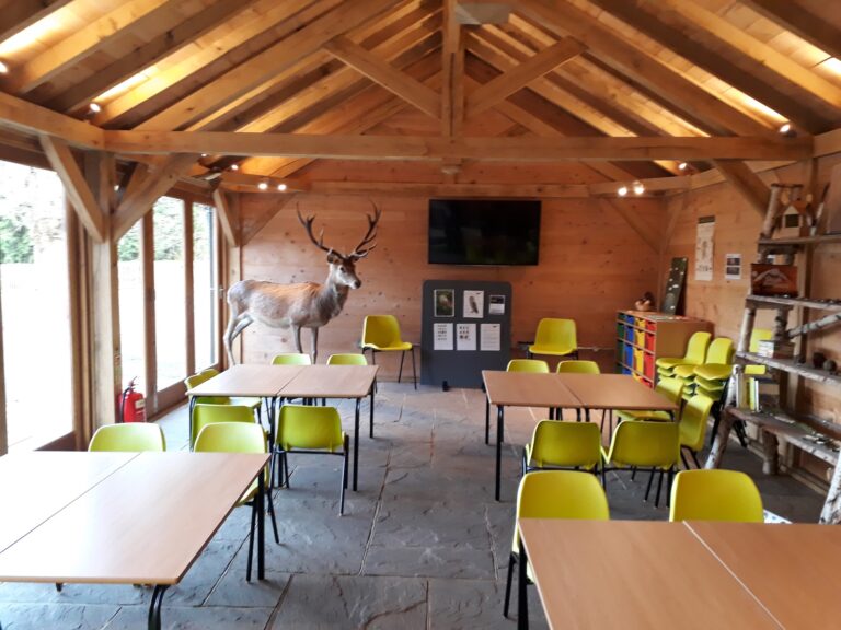 A classroom inside the Windsor Great Park Environmental Centre.