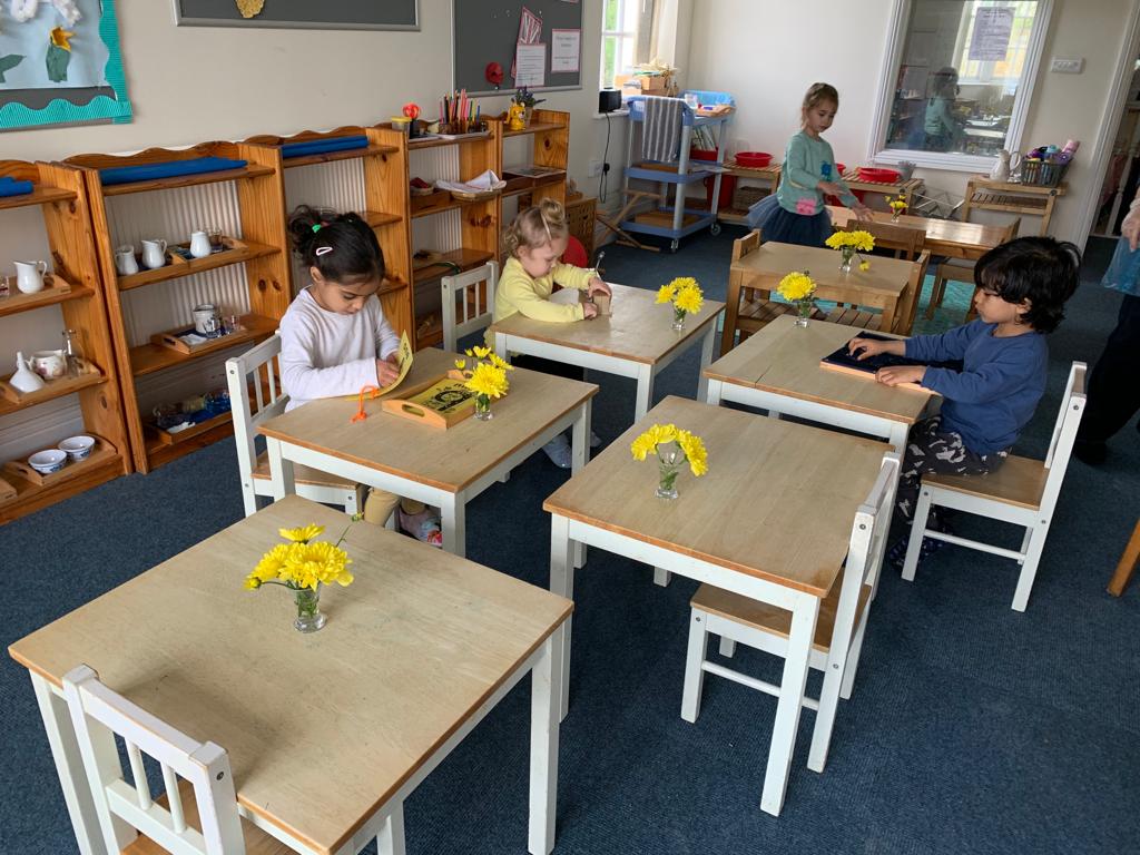 Windsor Montessori School children in a classroom.