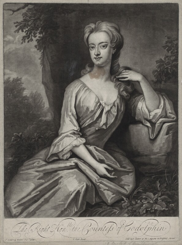 Artist portrait of Henrietta Godolphin, Duchess of Marlborough by by Francis Kyte, after Sir Godfrey Kneller