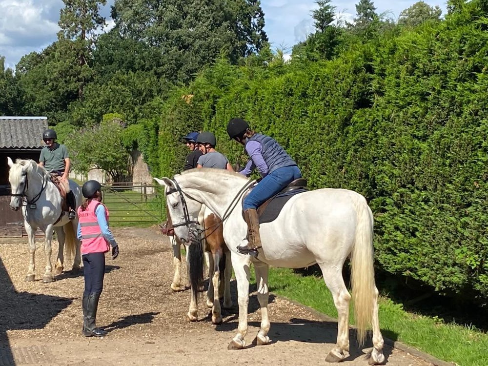 Rider on a horse, Windsor Great Park Equestrian Club.