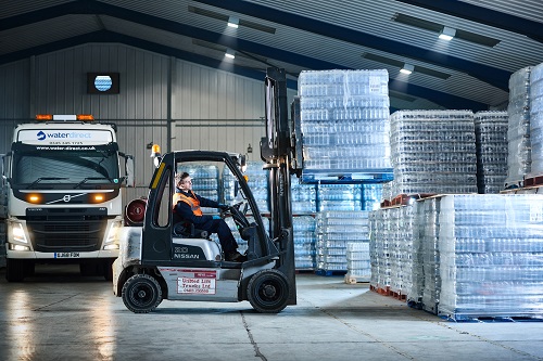 Bottled Water Stock Being Mobilised.