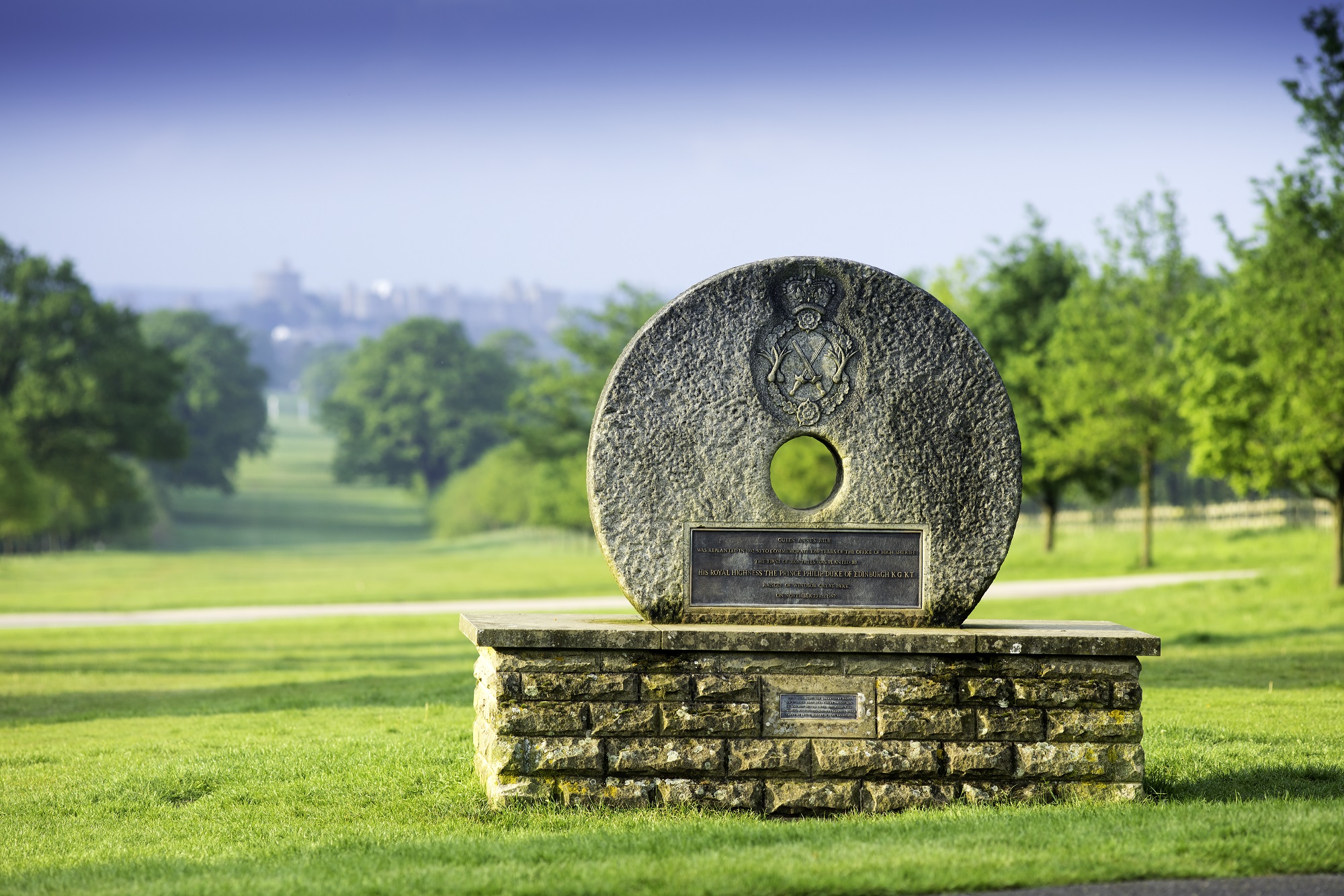 Circular stone monument, Queen Anne's Ride.