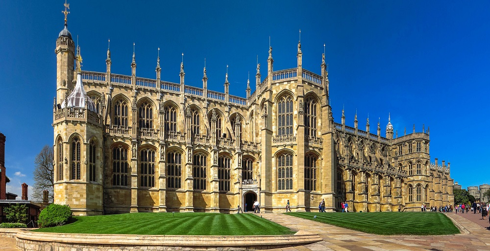 External view of St. George's Chapel, Windsor Castle.