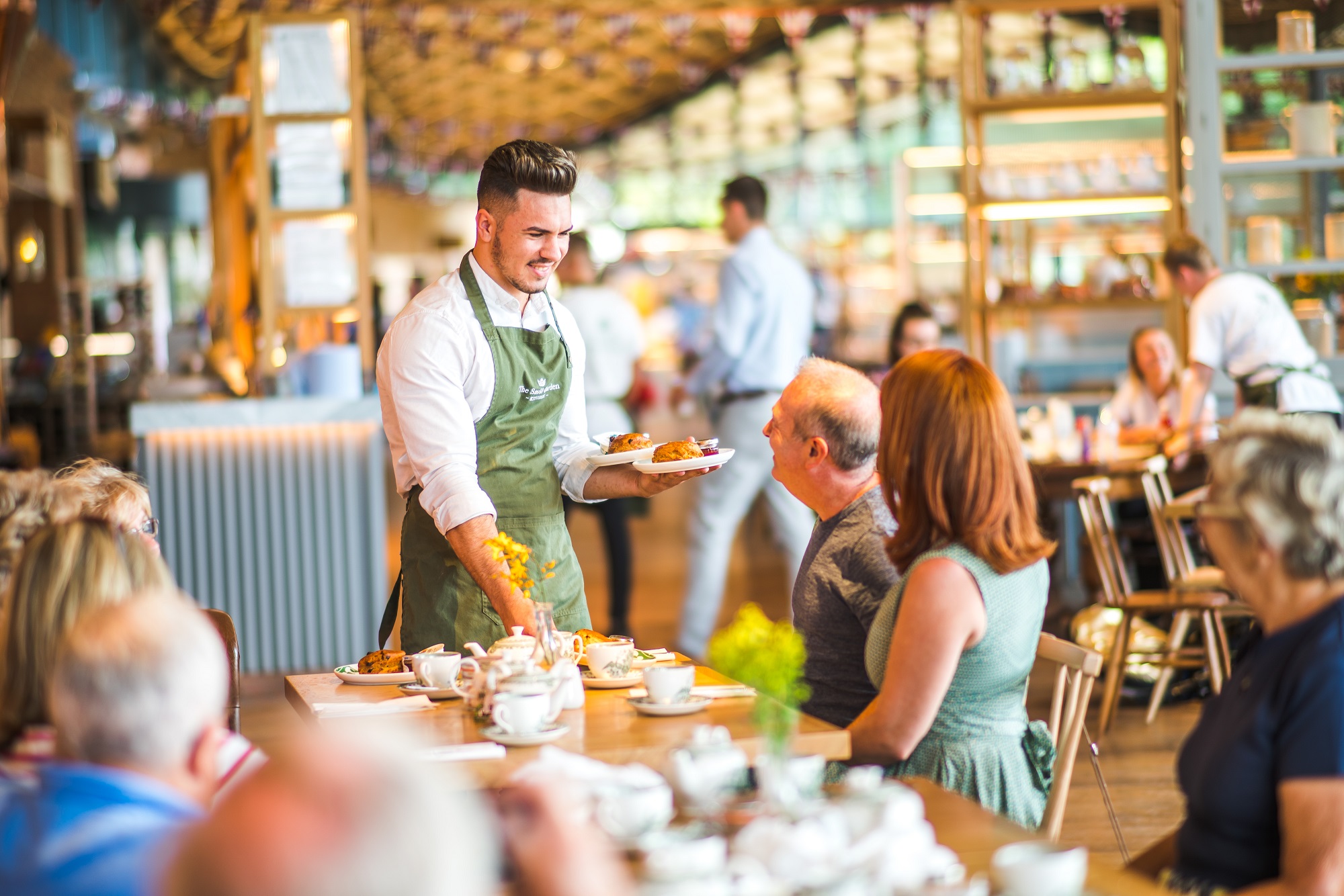 Groups dining in The Savill Garden Kitchen.