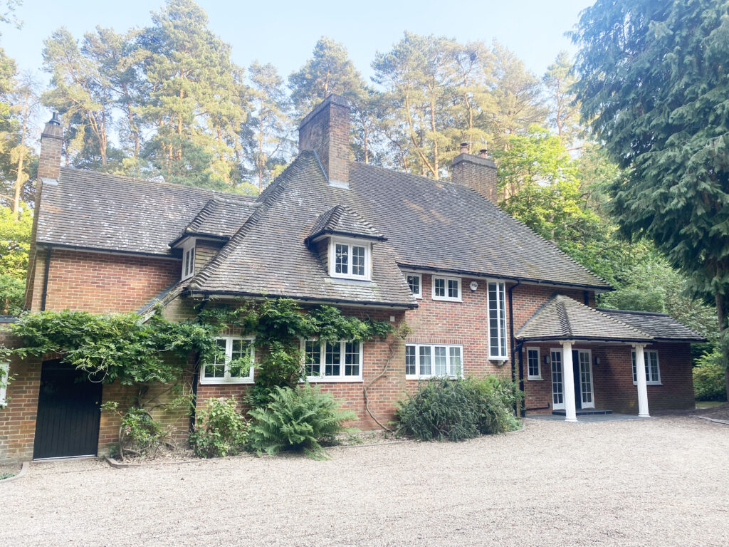 Front view of a house. Heathlands, Swinley Road, Ascot, SL5 3AY.