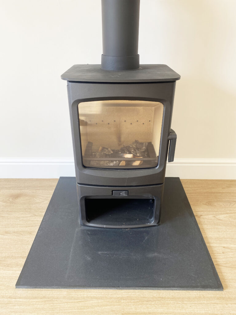 A wood burner in 6 Home Farm, Bagshot.