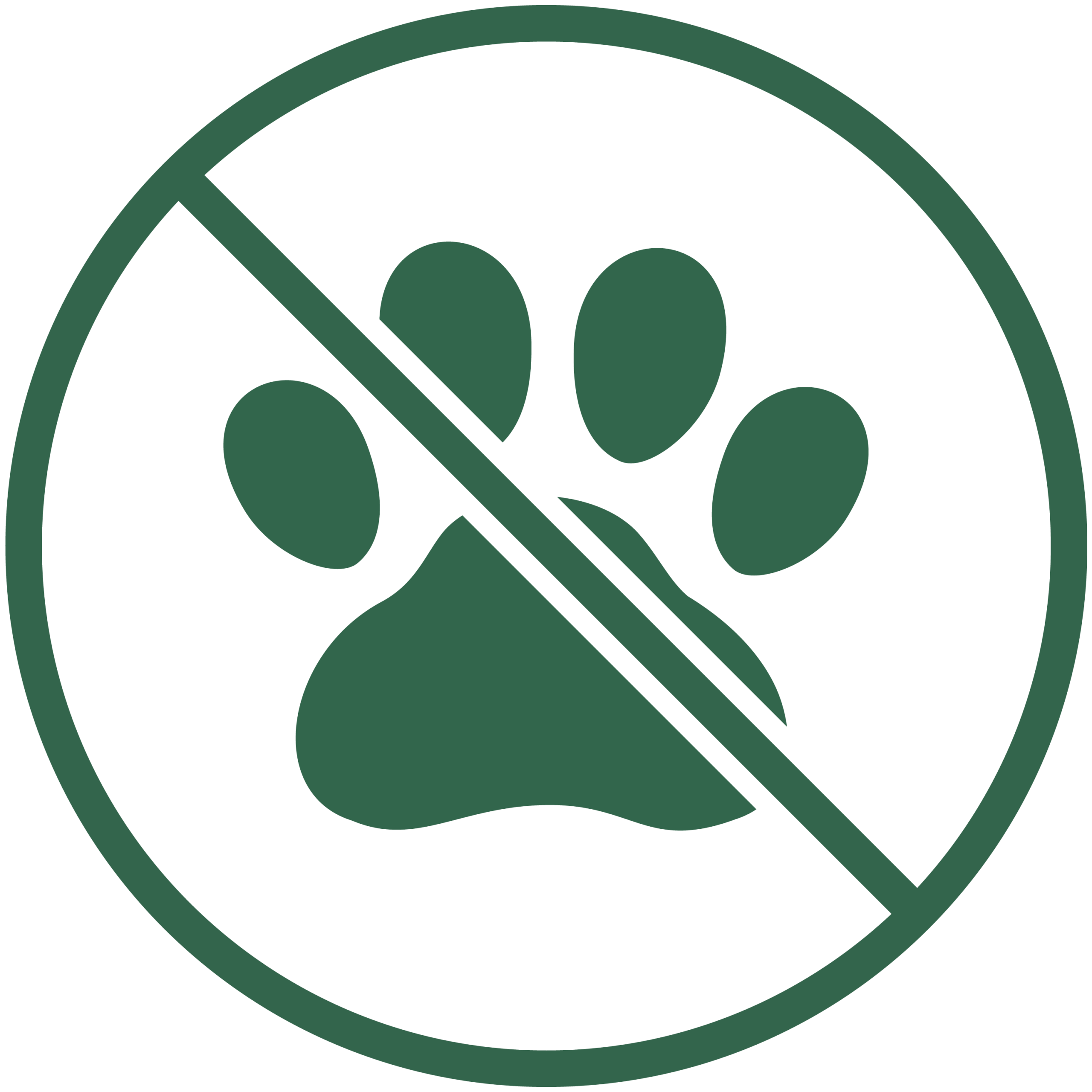 No pets or animals icon.