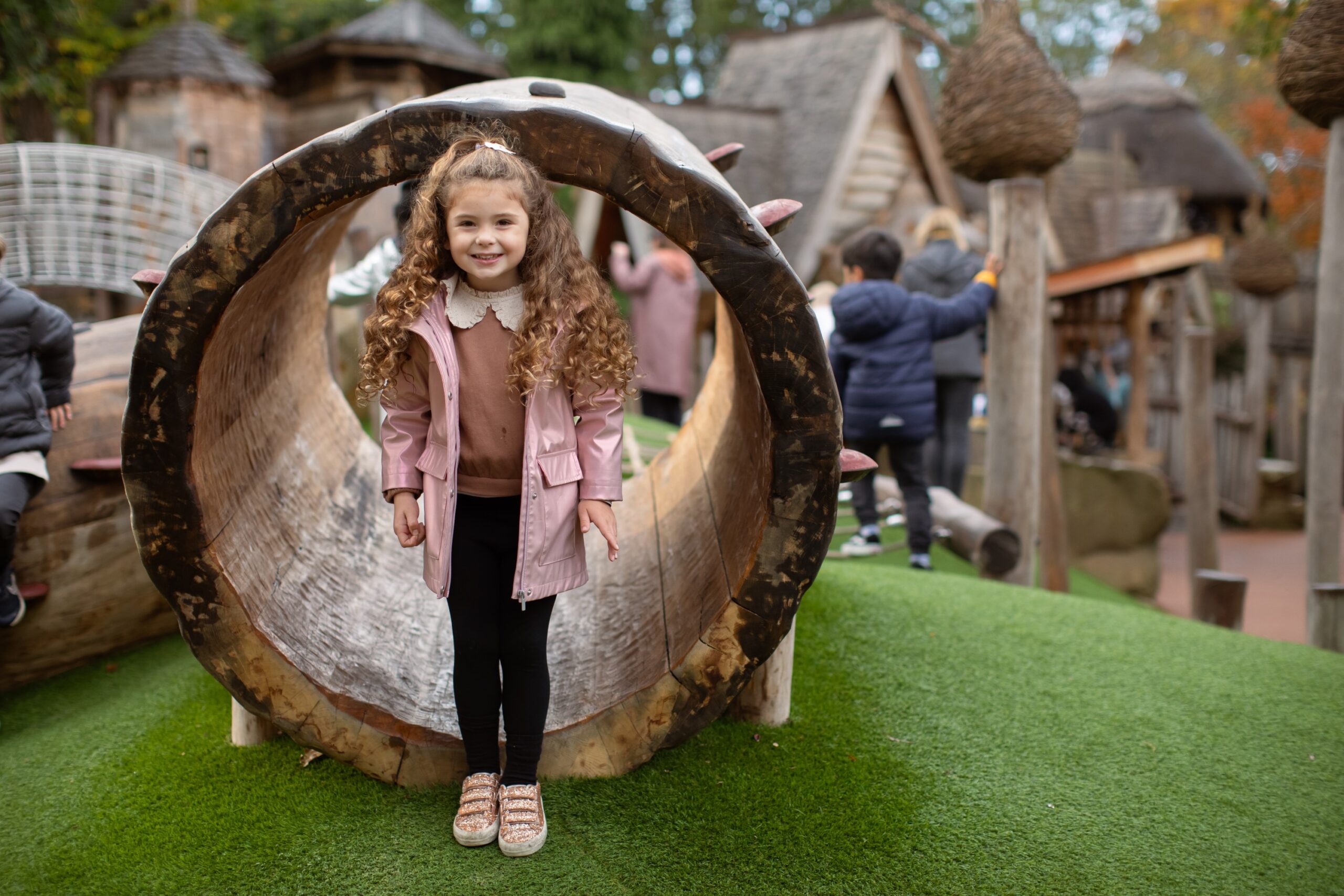 Young person at Adventure Play.