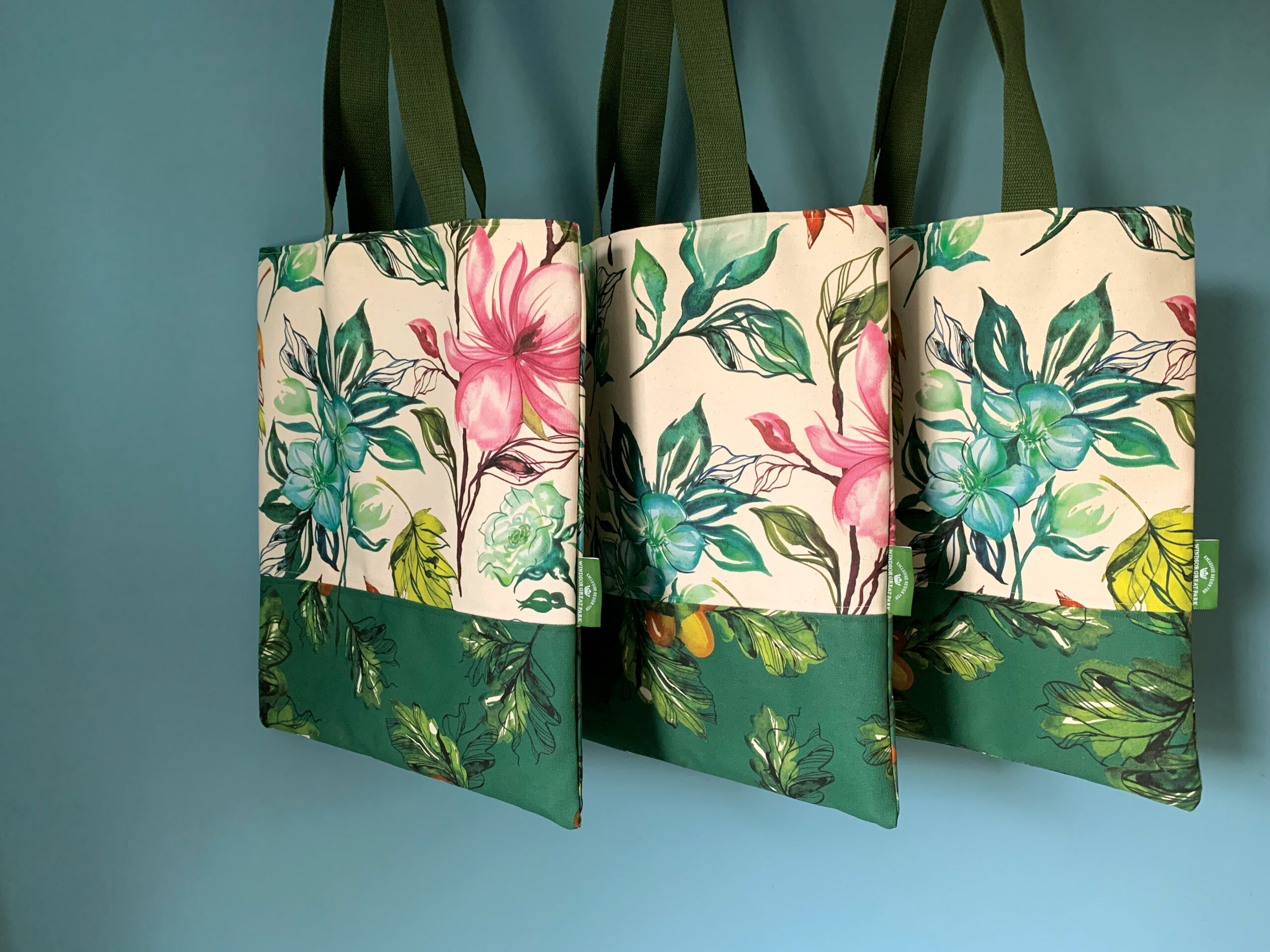 Three tote bags