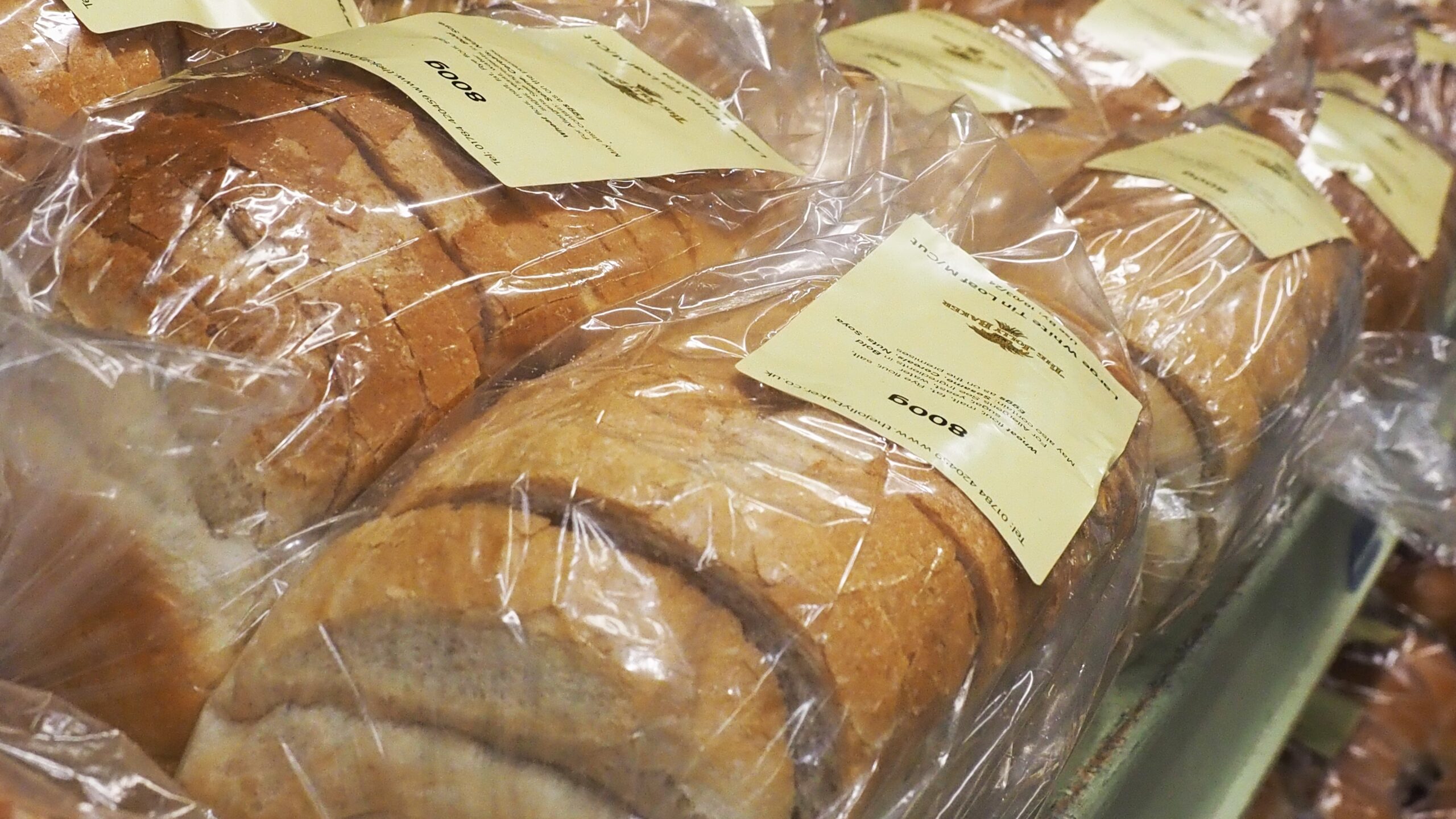 Bread display at Windsor Farm Shop.
