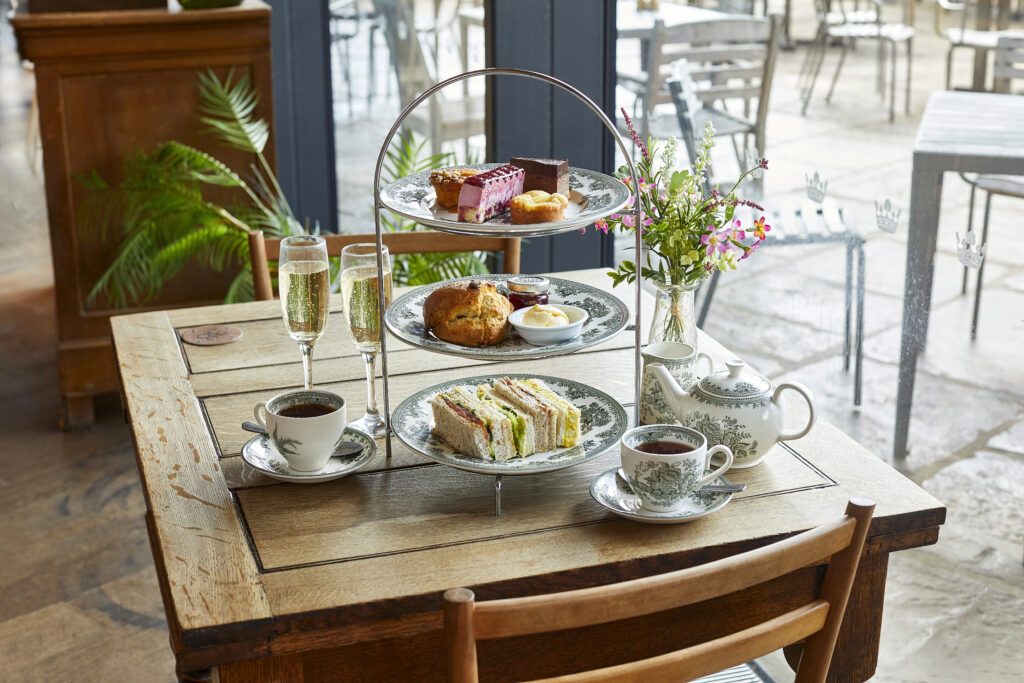 Afternoon Tea setting at The Savill Garden Kitchen.
