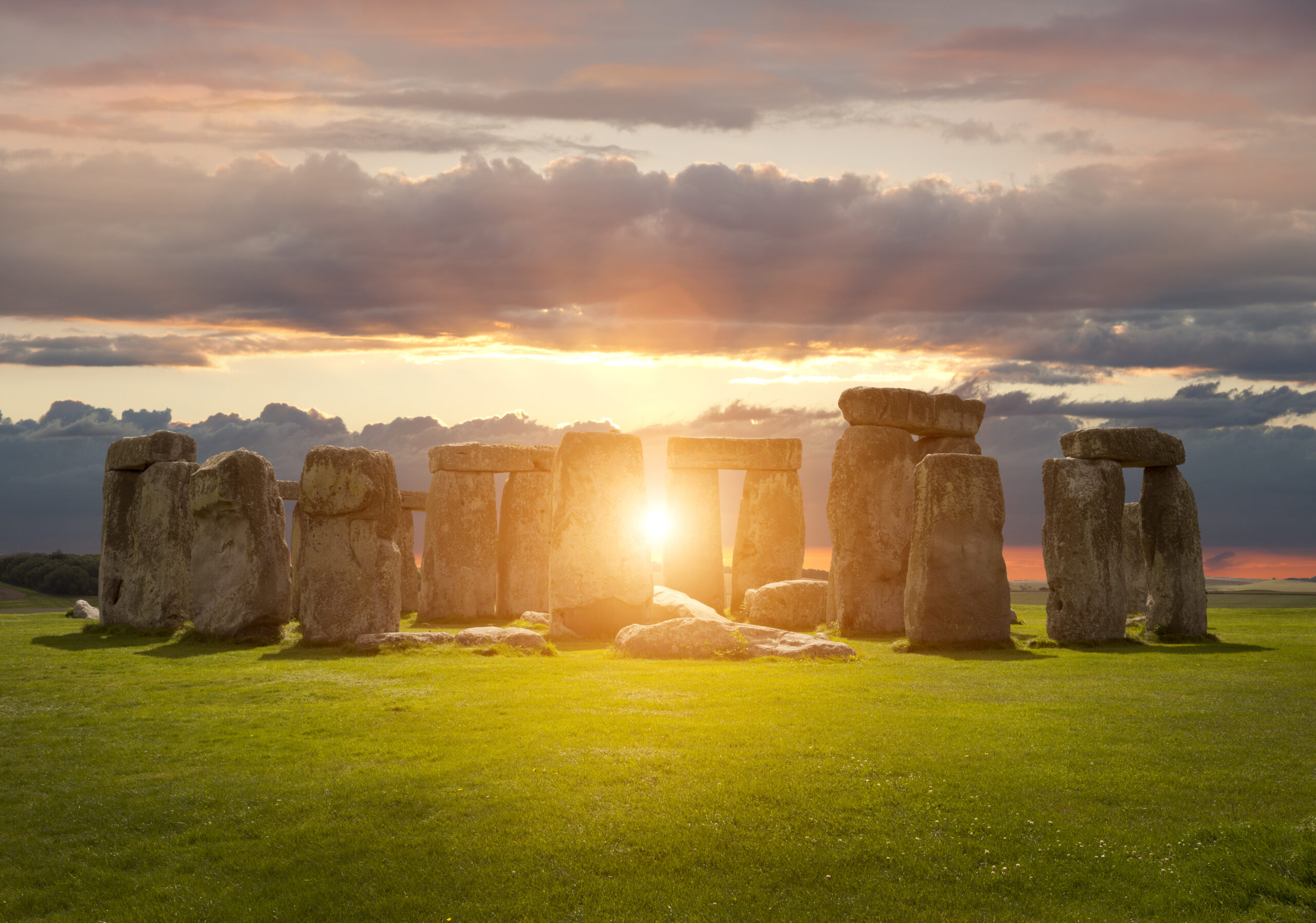 Sunrise at Stonehenge.