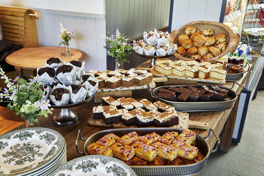 Cake display at the Gallery Café.