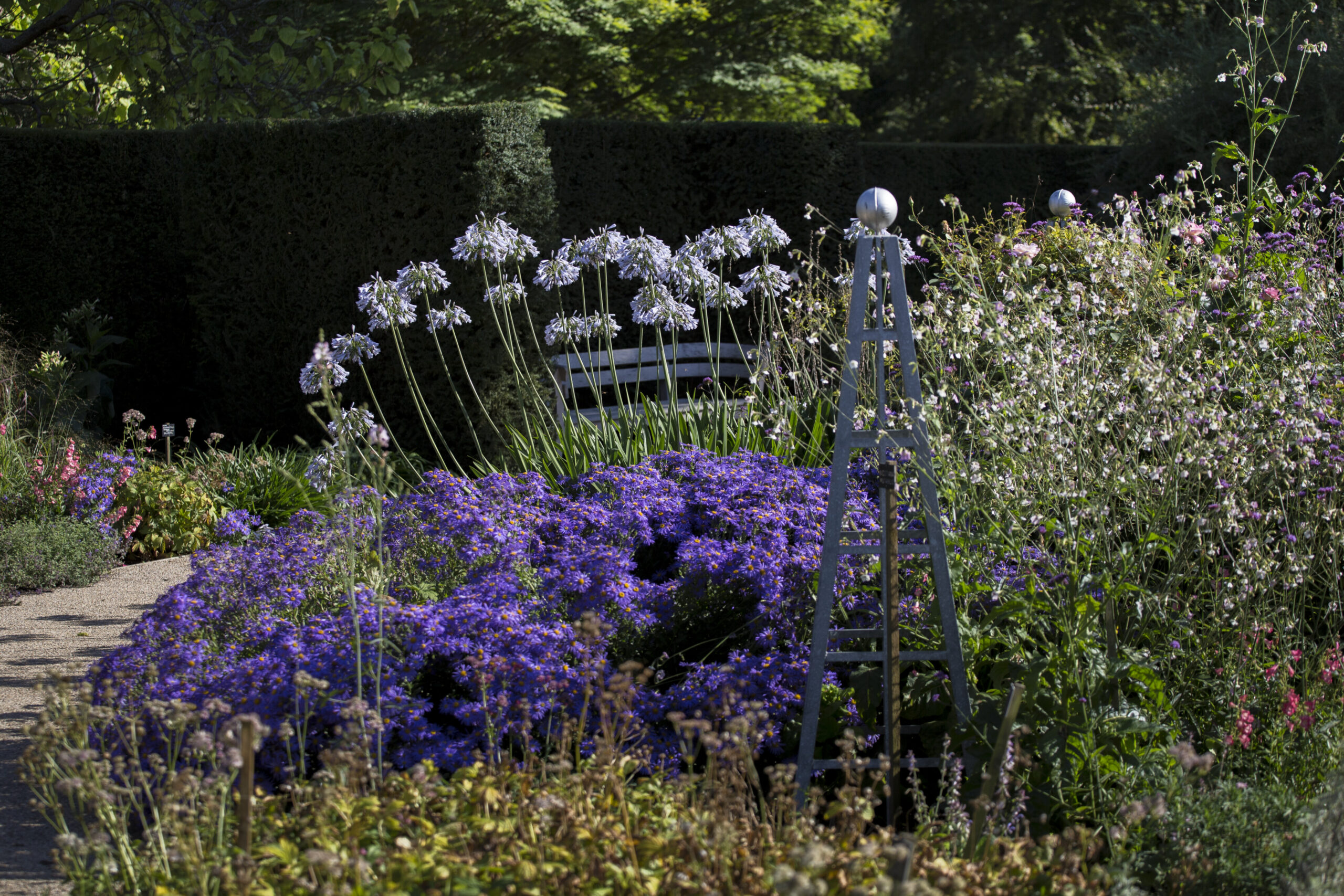 An obelisk in the Golden Jubilee Garden.