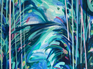 A painting of The Savill Garden in acrylic paint.