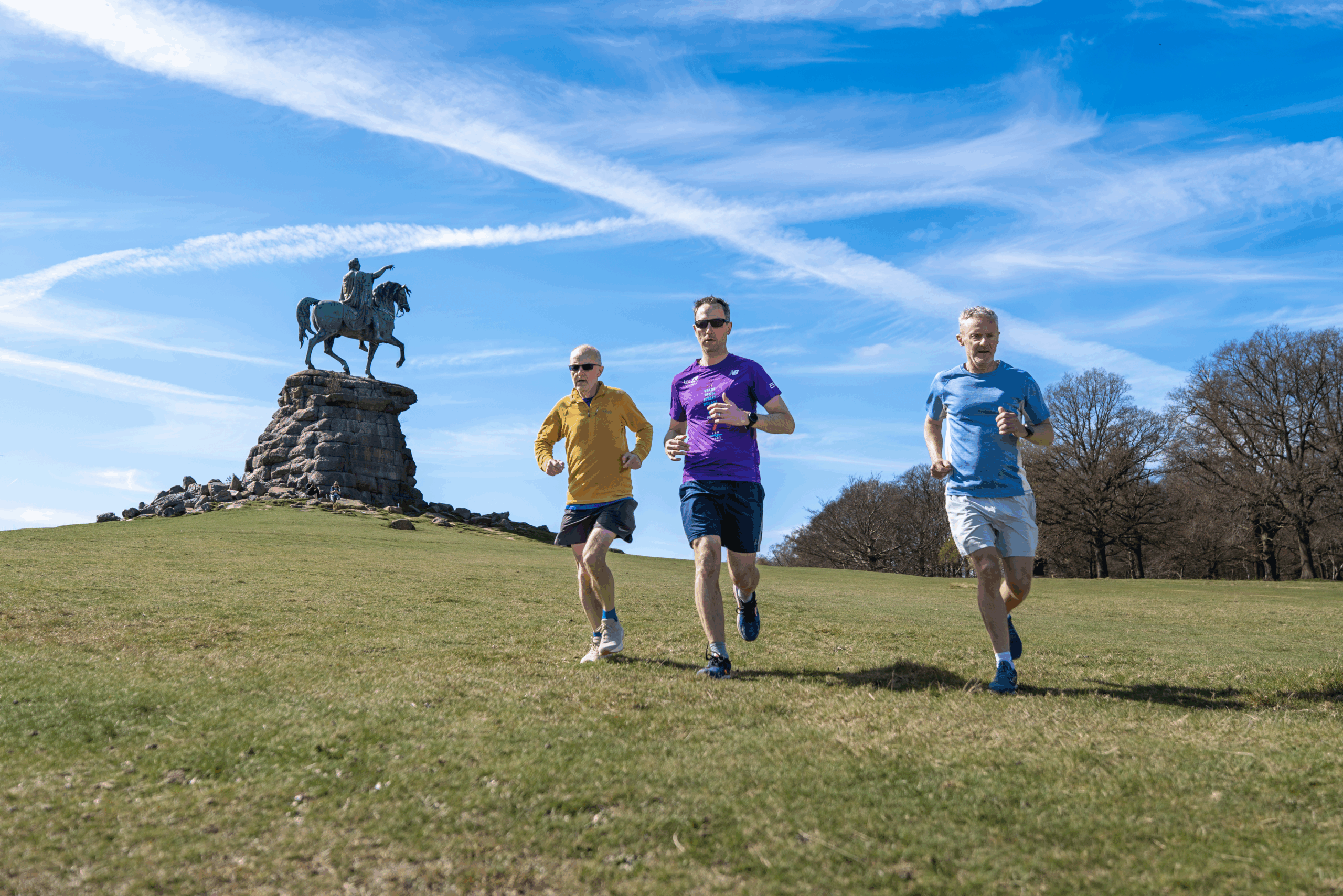 Runners at Virginia Water Lake.