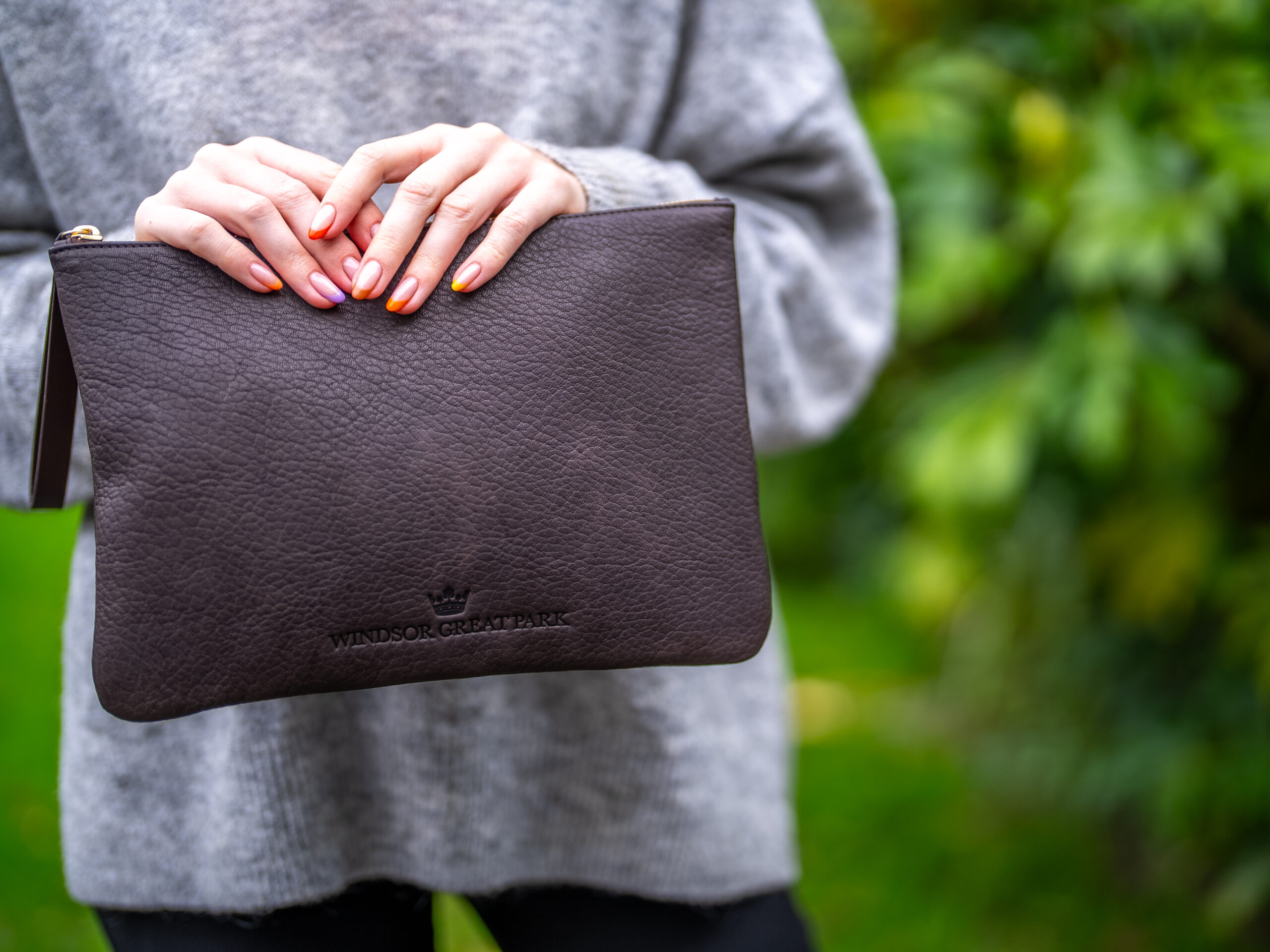 View of American Community School grounds with students.