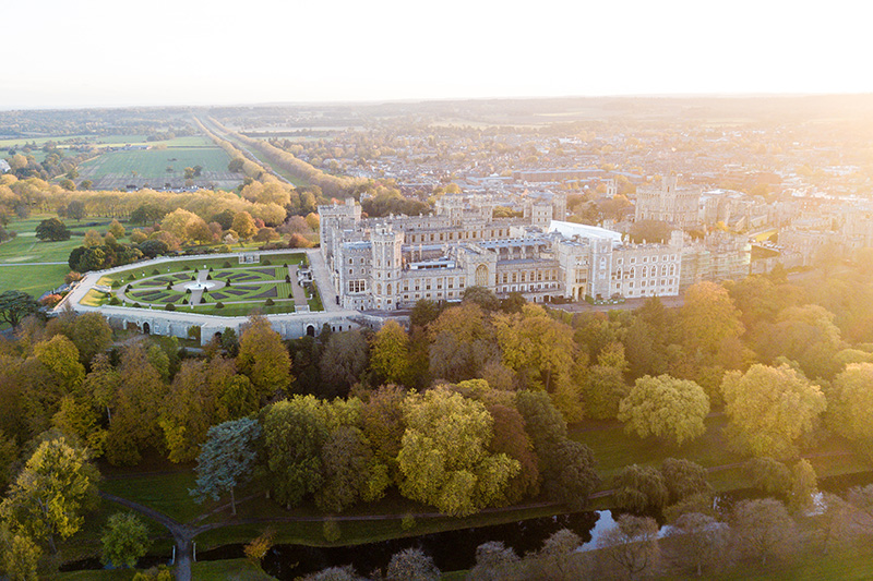 Windsor Castle from the Air.