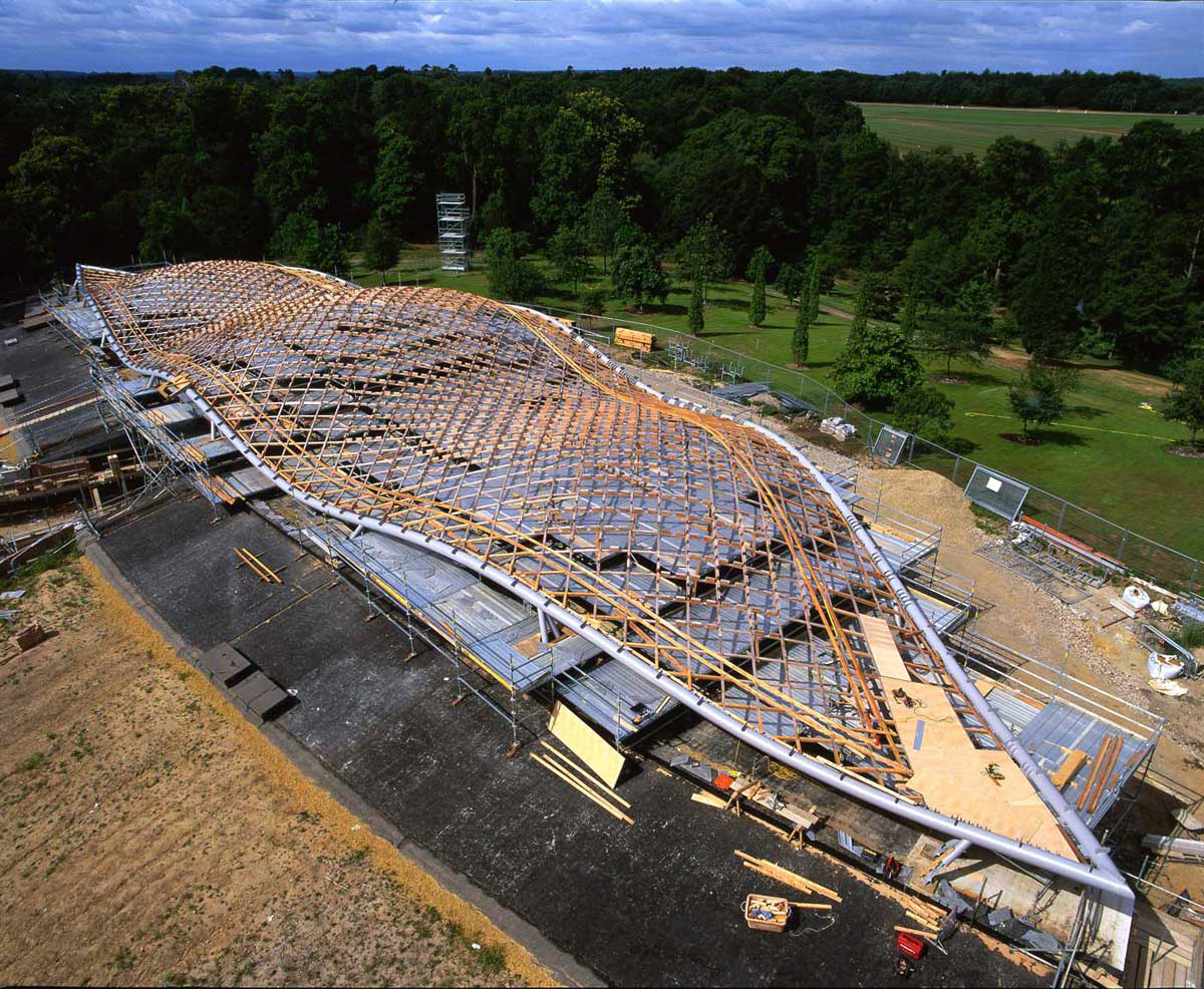 Roof structure architect drawing of the The Savill Building. (C)Glenn Howells,