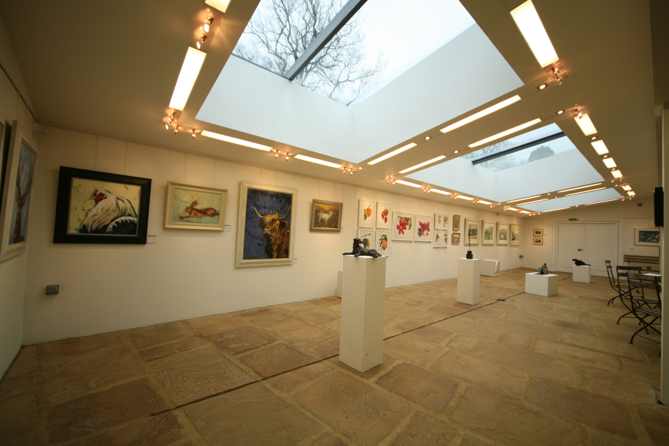 The original Gallery of art and sculptures.