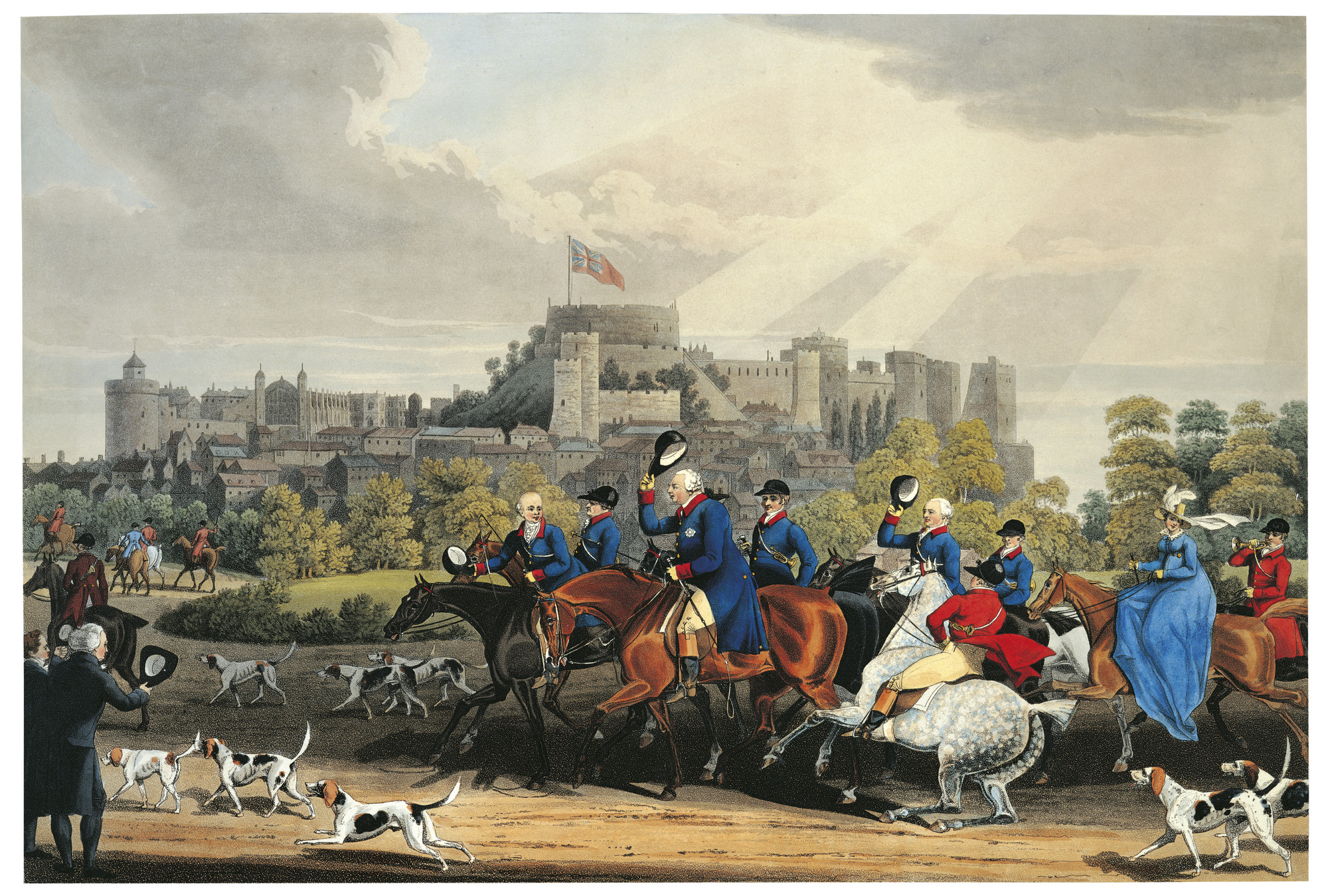 King George III returning from hunting in Swinley Forest. Royal Collection Trust. (C) King Charles III.