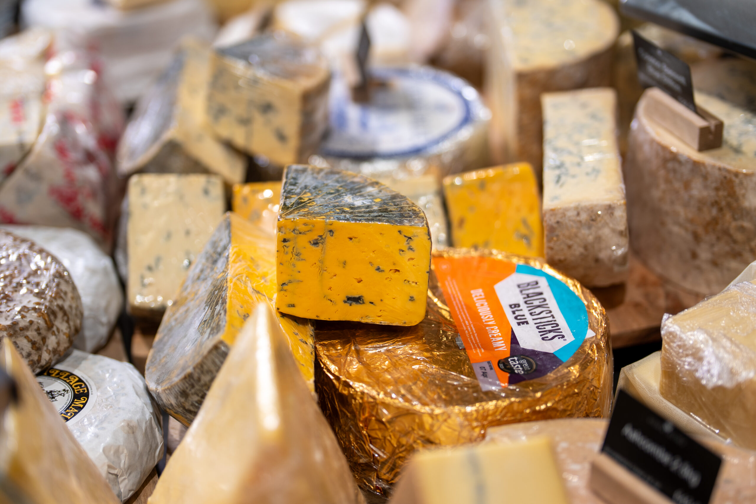 Selection of cheese from the Windsor Farm Shop Delicatessen.