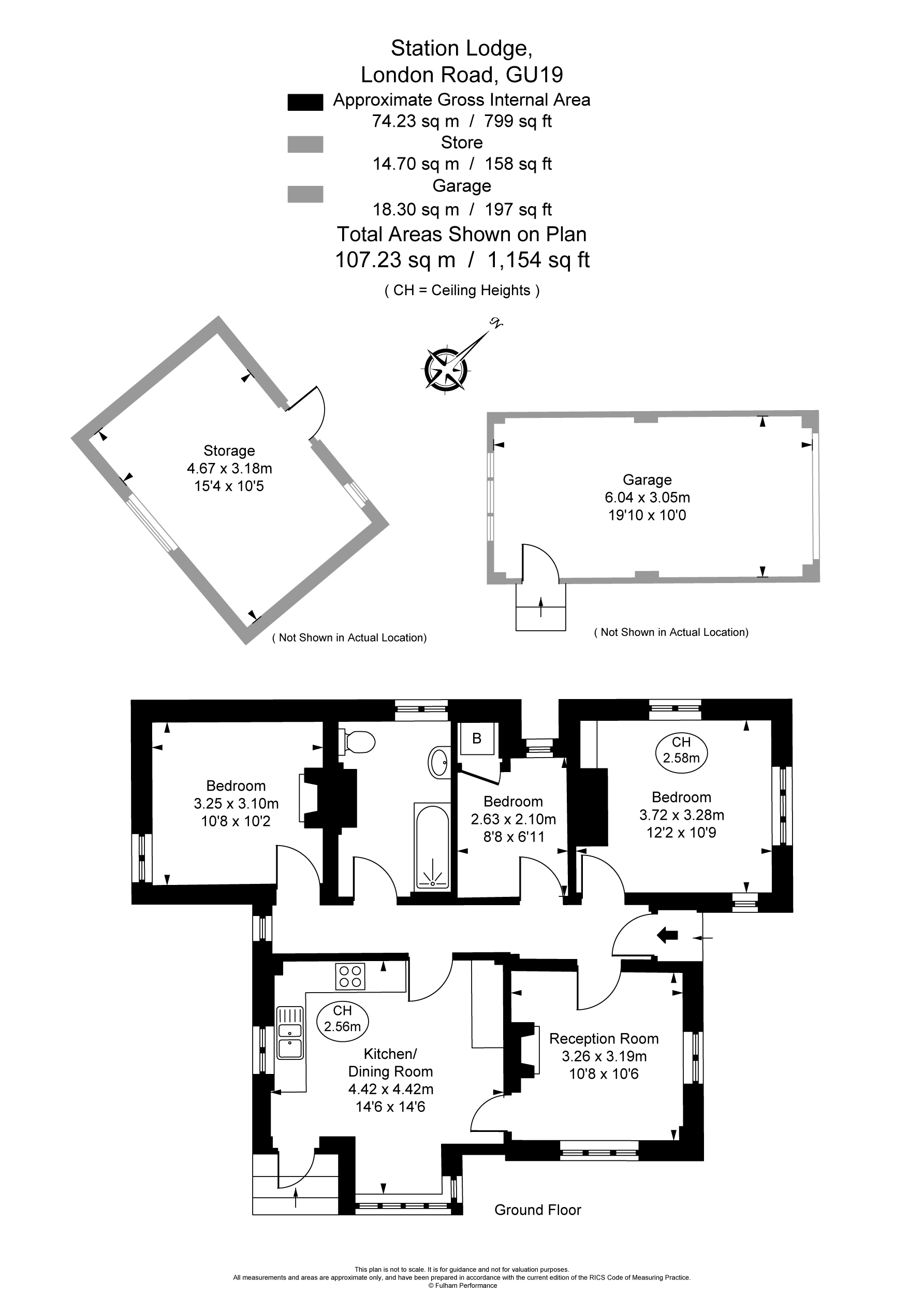 Floor plan for Station Lodge - Bagshot.