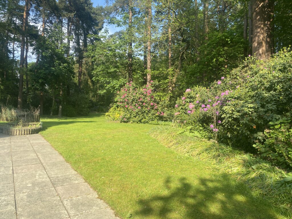 View of the garden. Heathlands, Swinley Road, Ascot.