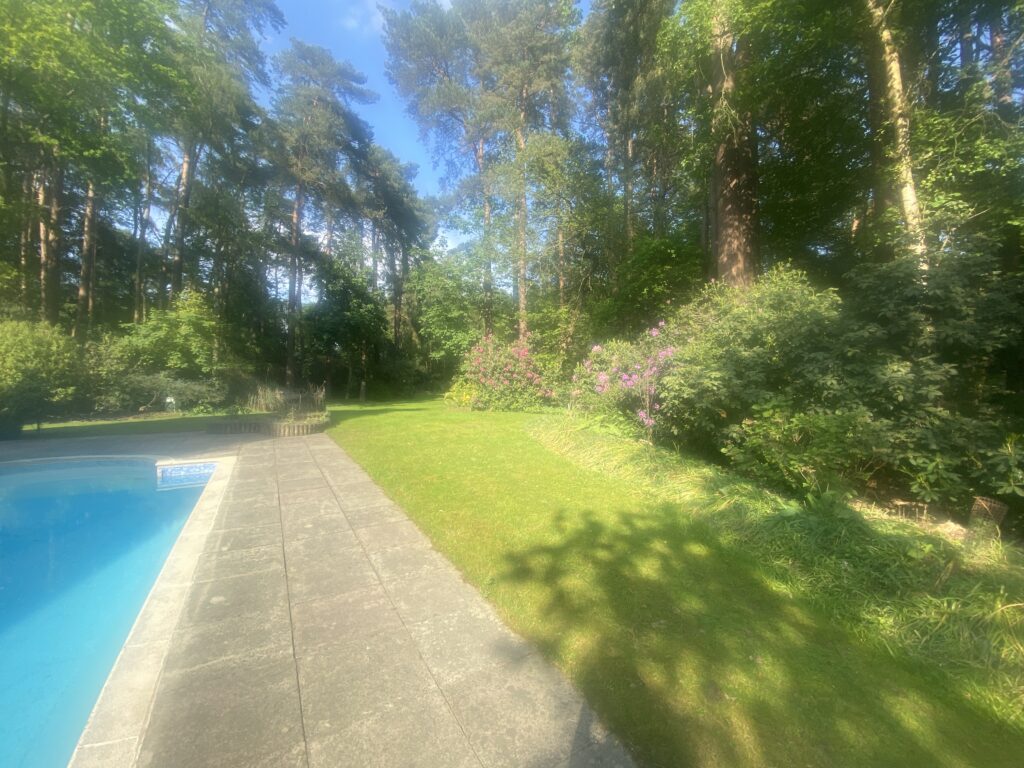 View of the garden. Heathlands, Swinley Road, Ascot.