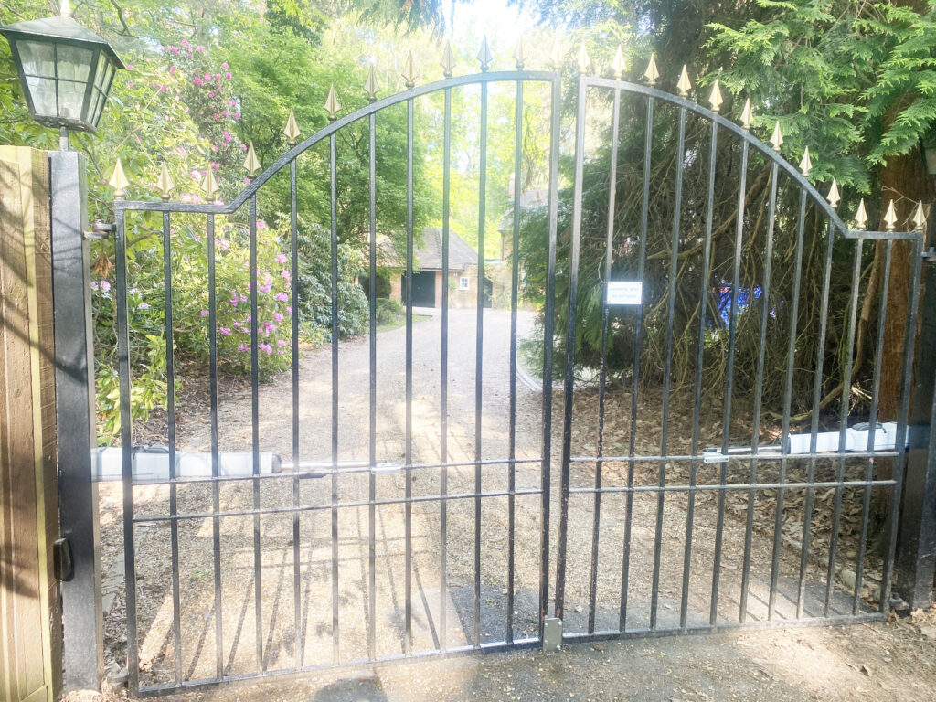 Electric gates. Heathlands, Swinley Road, Ascot.